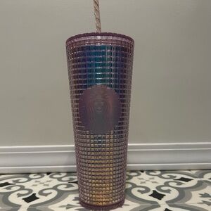 Starbucks 2020 Holiday Pink Grid Disco Cold Cup Christmas Cold Cup Tumbler